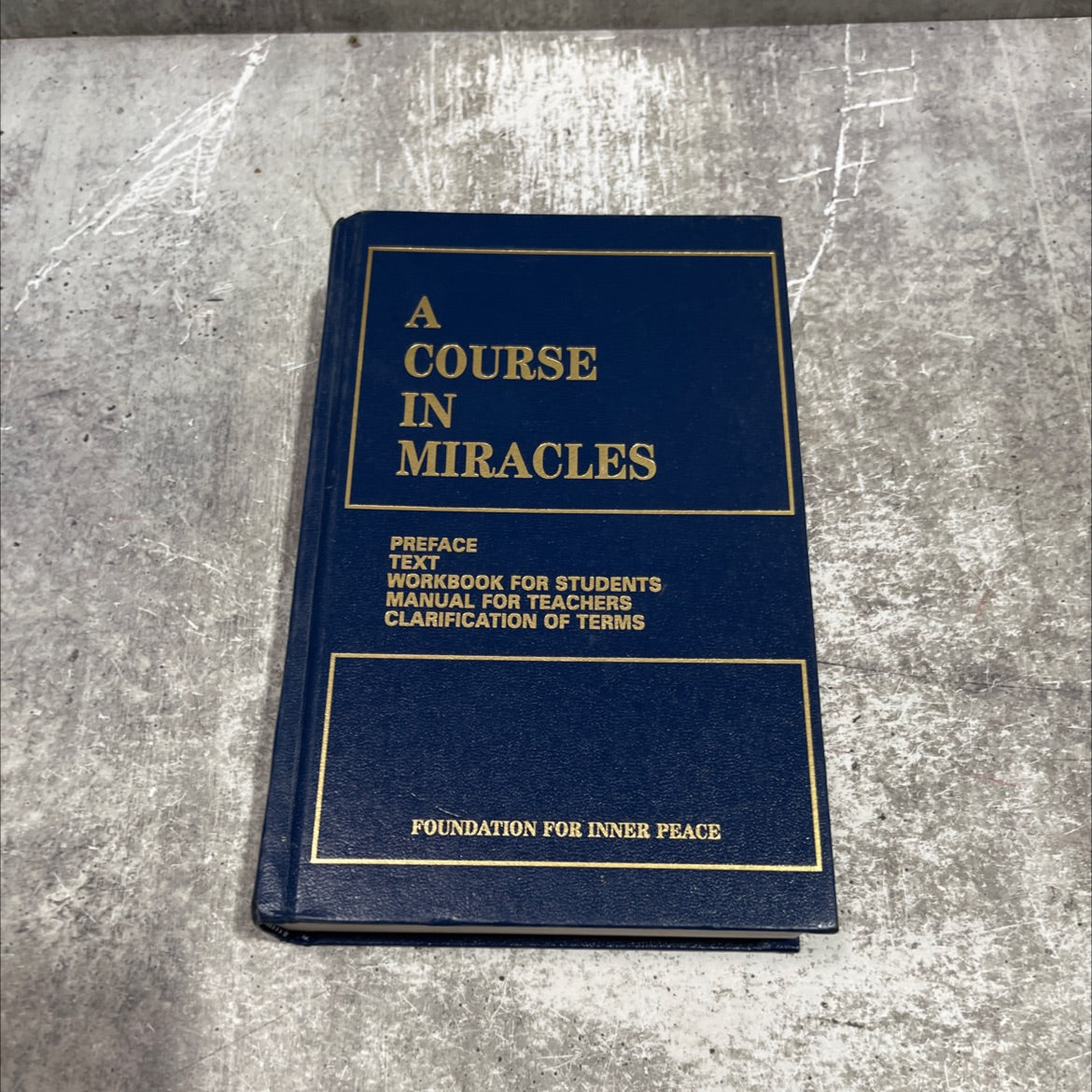 a course in miracles combined volume book, by unknown, 1992 Hardcover image 1