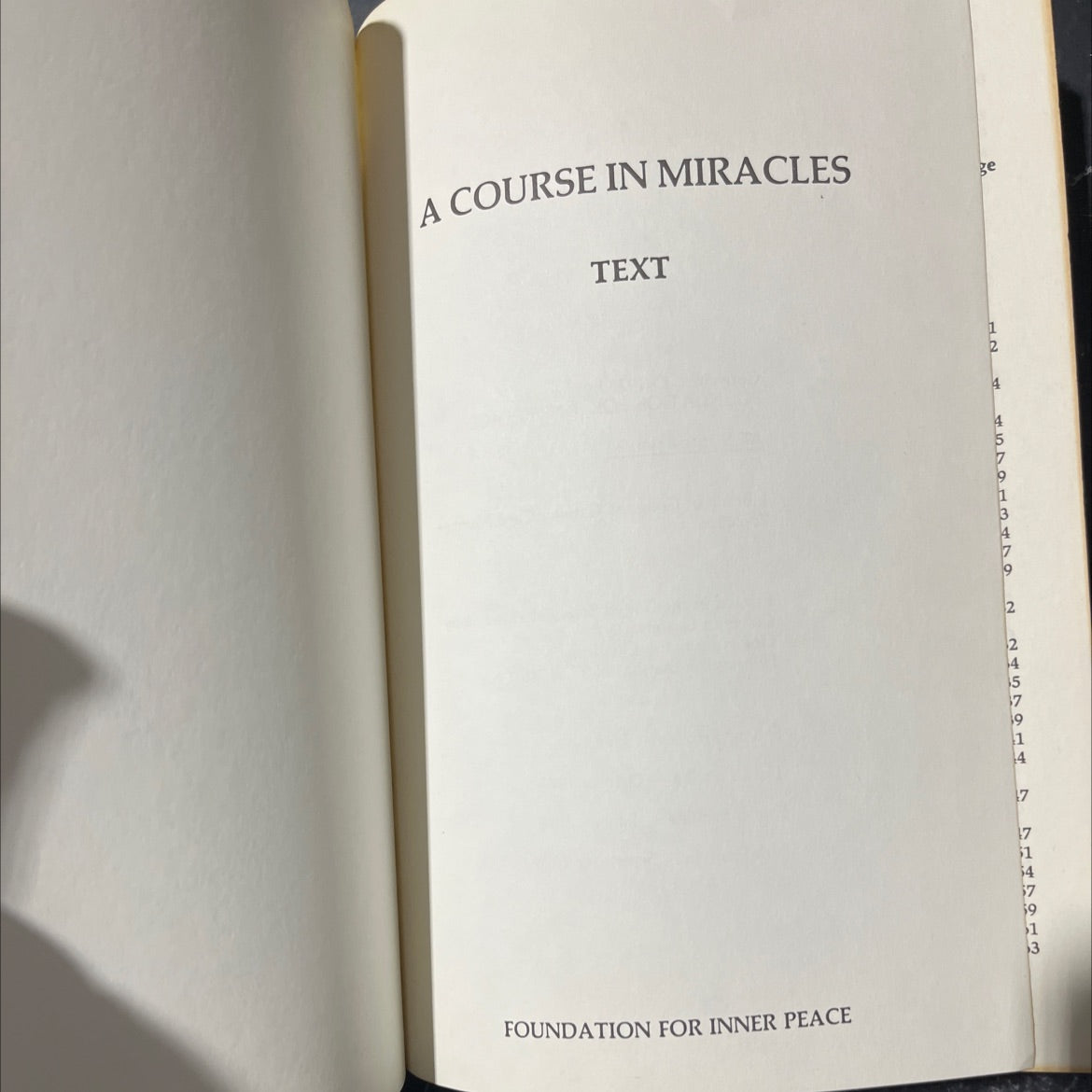 a course in miracles text book, by unknown, 1978 Hardcover image 2