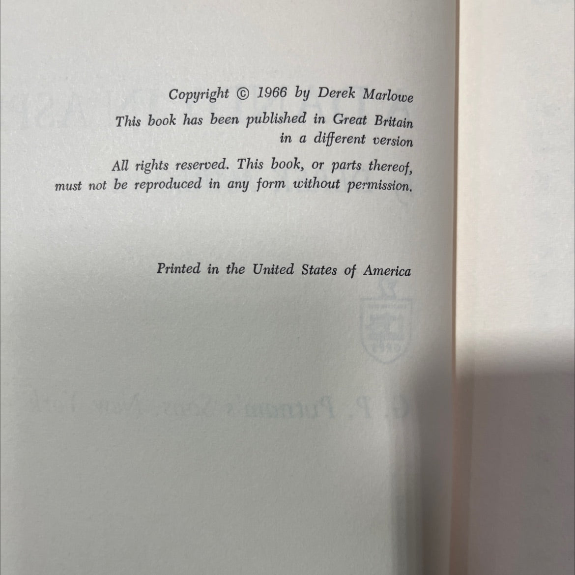 a dandy in aspic book, by derek marlowe, 1966 Hardcover image 3