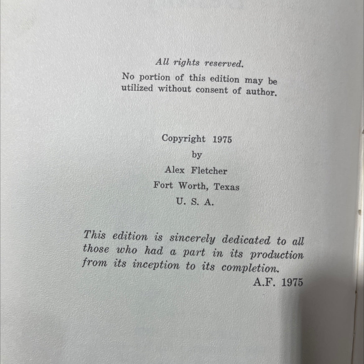 a day dreamer's destiny book, by alex fletcher, 1975 Hardcover image 3