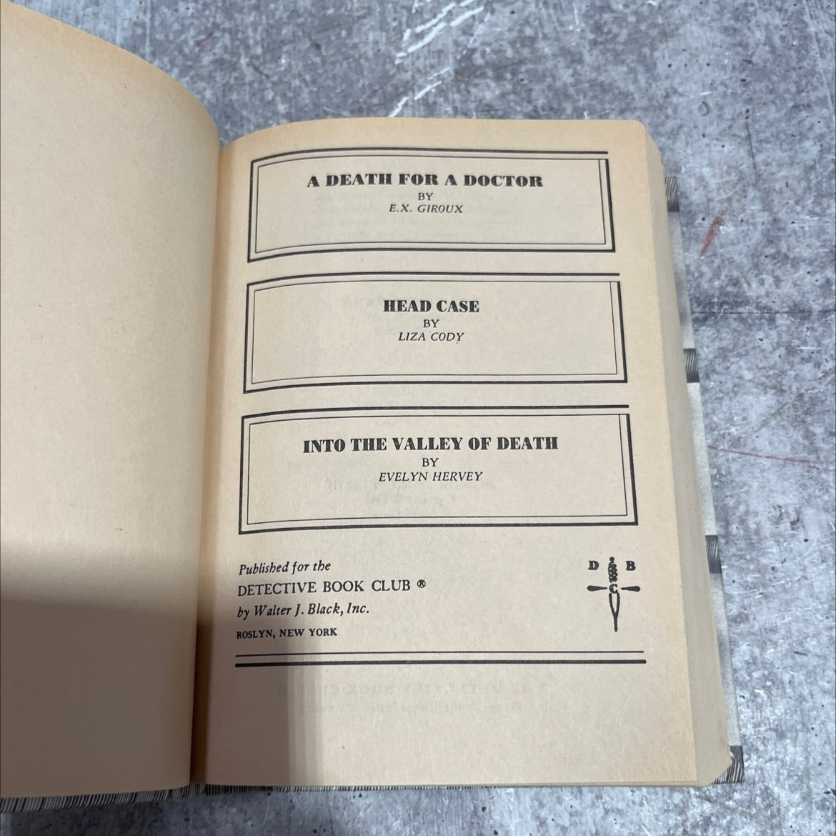 a death for a doctor book, by e.x. giroux, 1986 Hardcover image 2