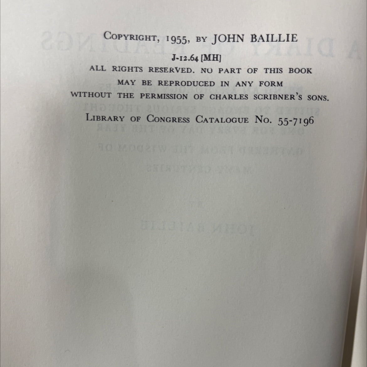 a diary of readings being an anthology of pages suited to engage serious thought one for every day of the year gathered image 3