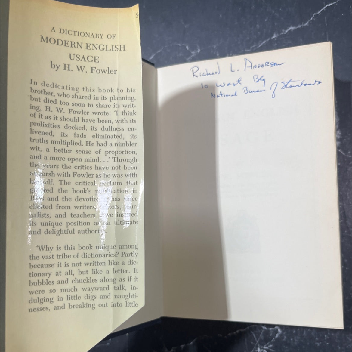 a dictionary of modern english usage book, by h. w. fowler, 1964 Hardcover image 4