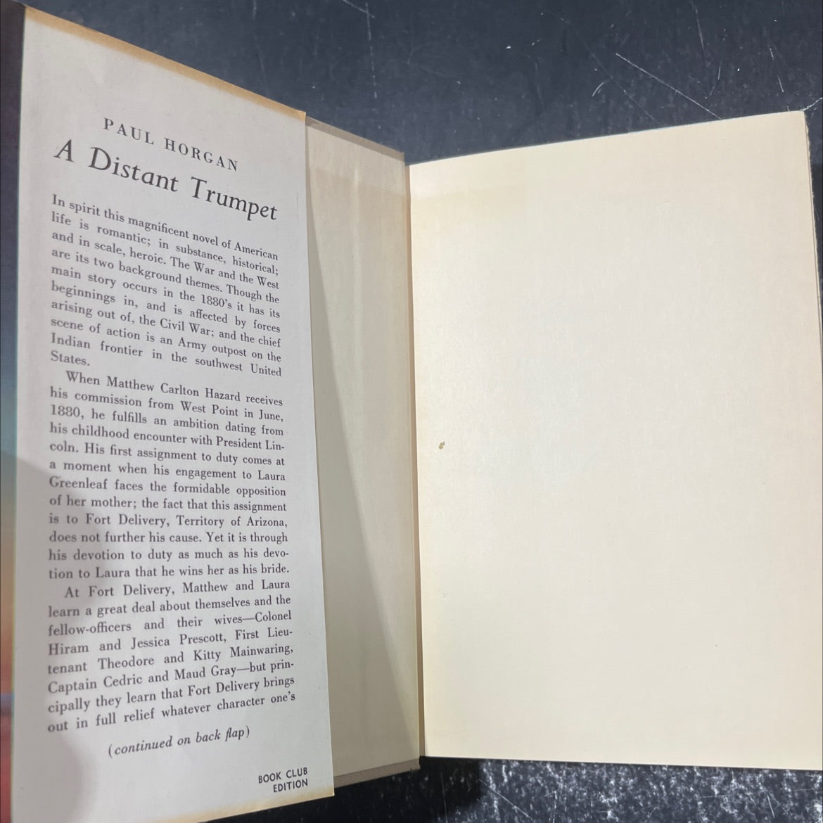 a distant trumpet book, by paul horgan, 1960 Hardcover image 4