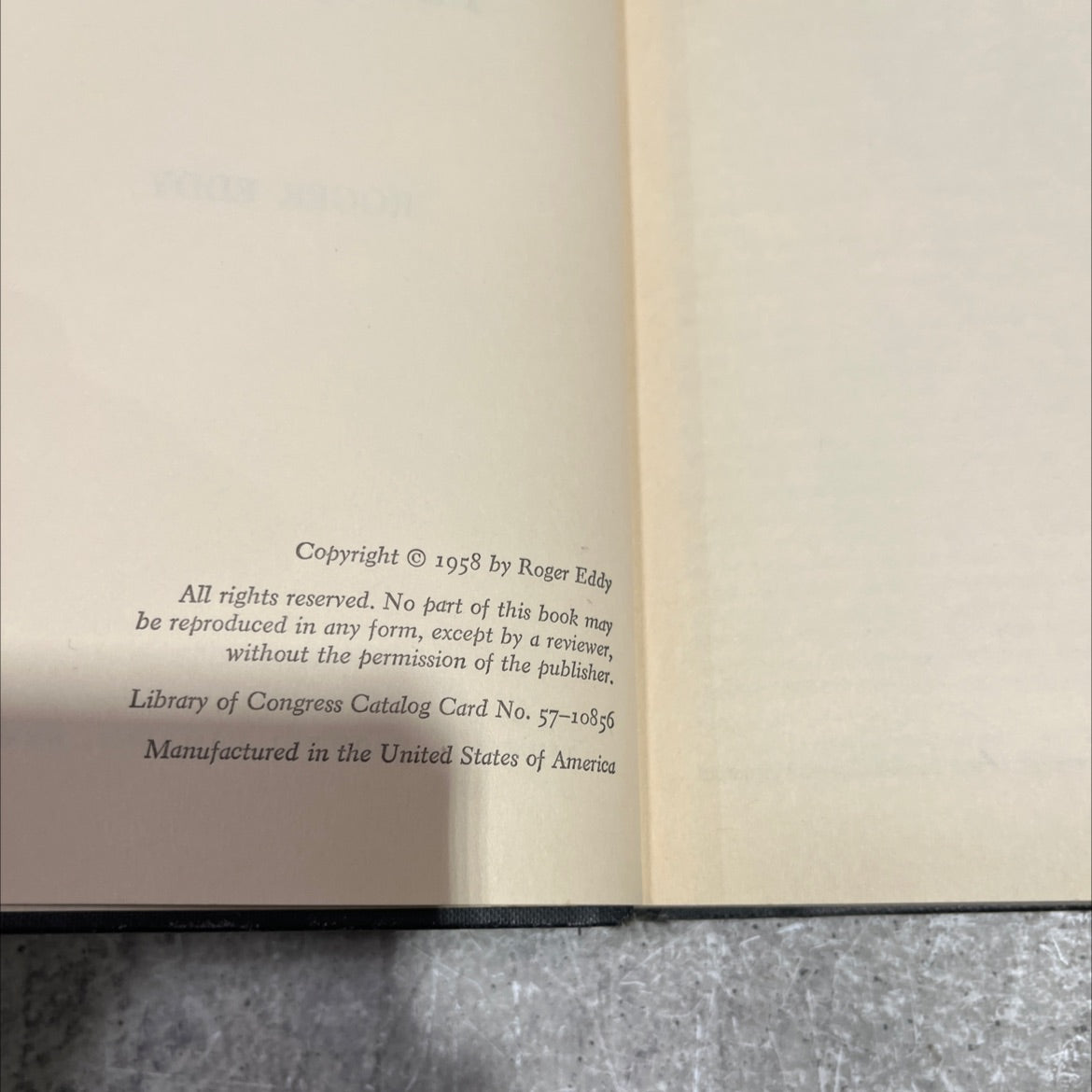 a family affair book, by roger eddy, 1958 Hardcover image 3