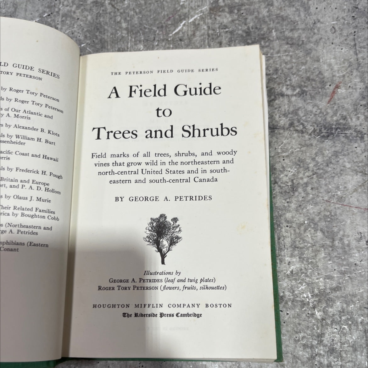 a field guide to trees and shrubs book, by george a. petrides, 1958 Hardcover image 2