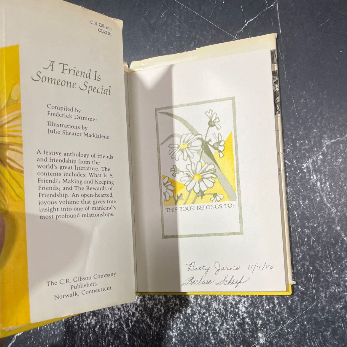 a friend is someone special book, by frederick drimmer, 1975 Hardcover image 4
