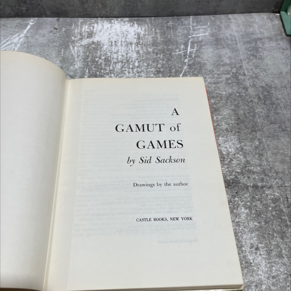a gamut of games book, by sid sackson, 1969 Hardcover image 2