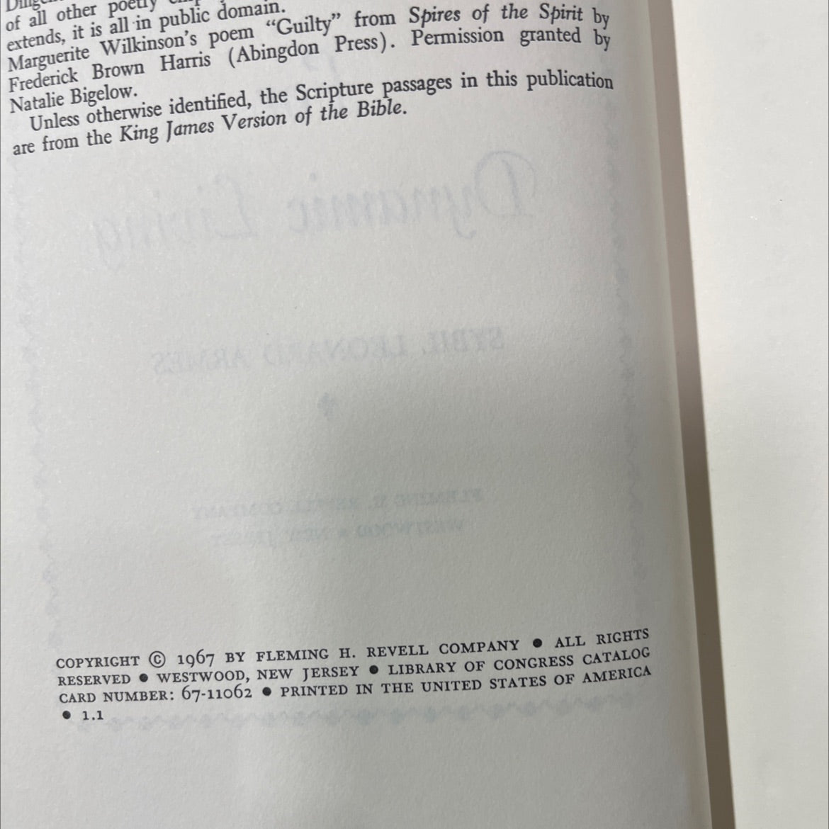 a grateful heart dynamic living devotions for dynamic living book, by sybil leonard armes, 1967 Hardcover image 3