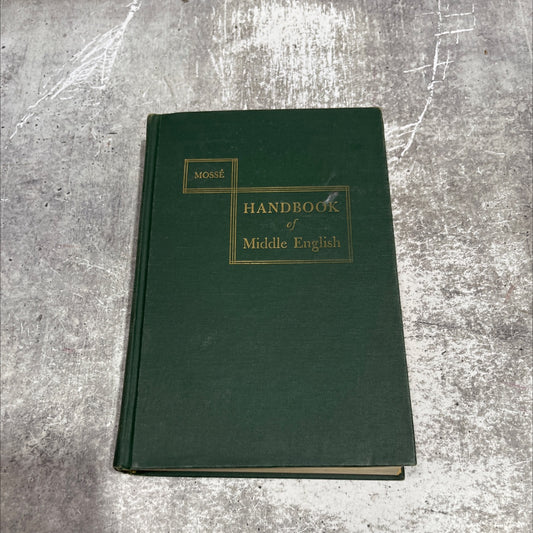 a handbook of middle english book, by fernand mossé, 1961 Hardcover image 1