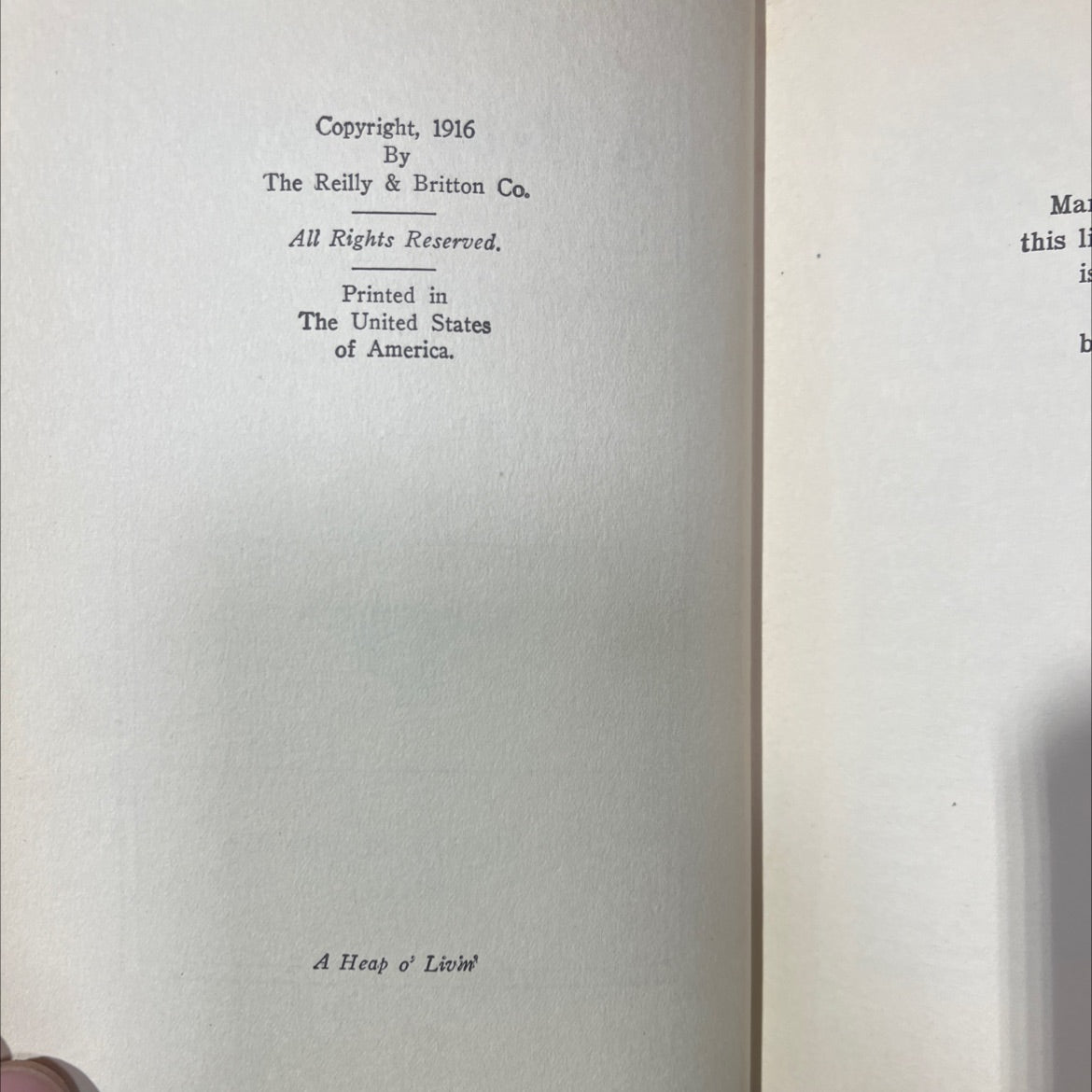 a heap o' livin' book, by edgar a. guest, 1916 Hardcover image 3