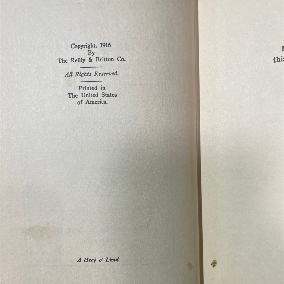 a heap o' livin' book, by edgar a. guest, 1916 Hardcover image 3