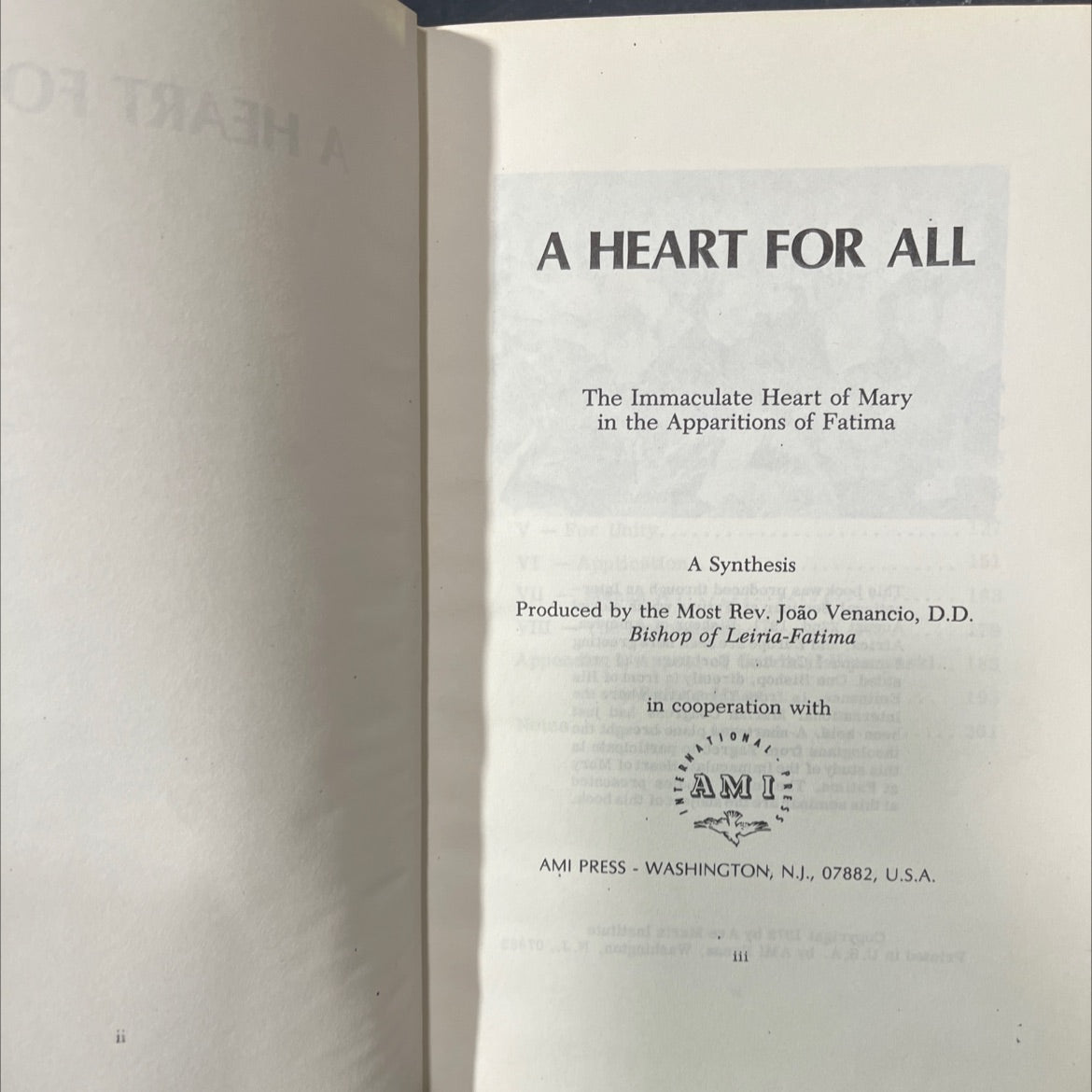 a heart for all the immaculate heart of mary in the apparitions of fatima a synthesis book, by most rev. joão venancio, image 2