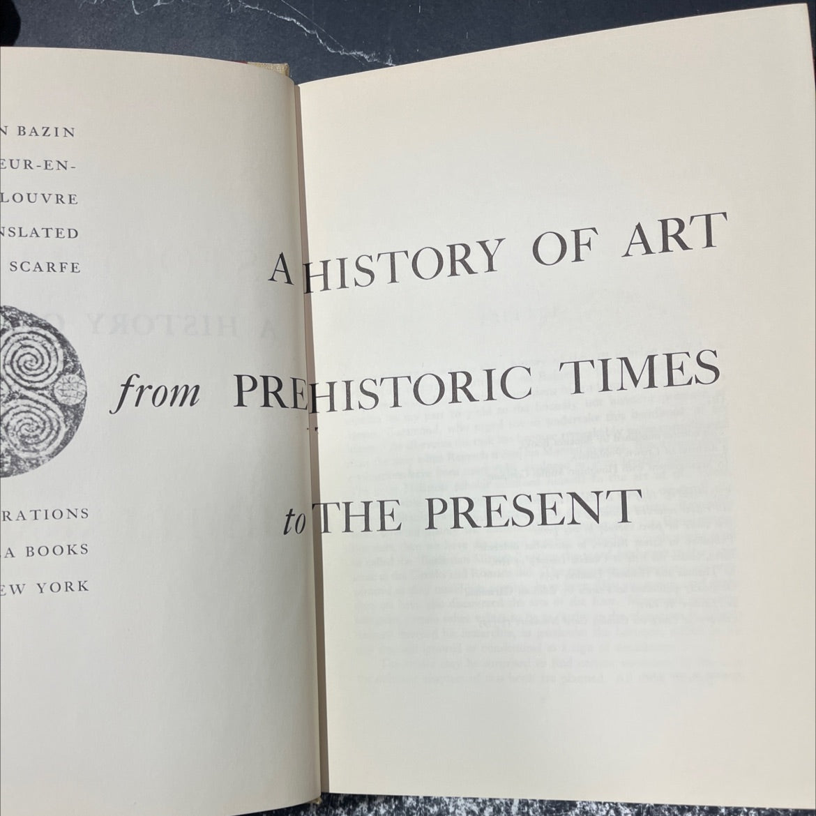 a history of art from prehistoric times to the present book, by n bazin, 1959 Hardcover image 2