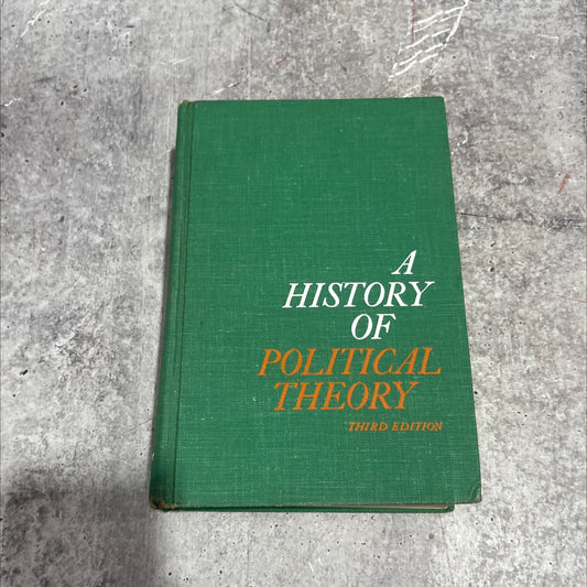 a history of political theory book, by george h. sabine, 1961 Hardcover image 1