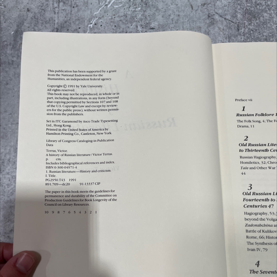 a history of russian literature book, by Victor Terras, 1991 Hardcover image 3