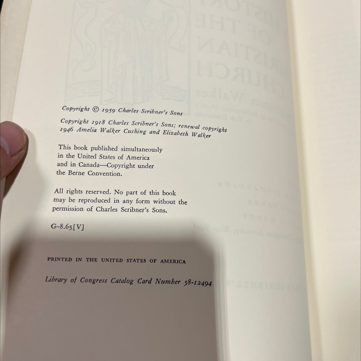 a history of the christian church book, by williston walker, 1959 Hardcover image 3