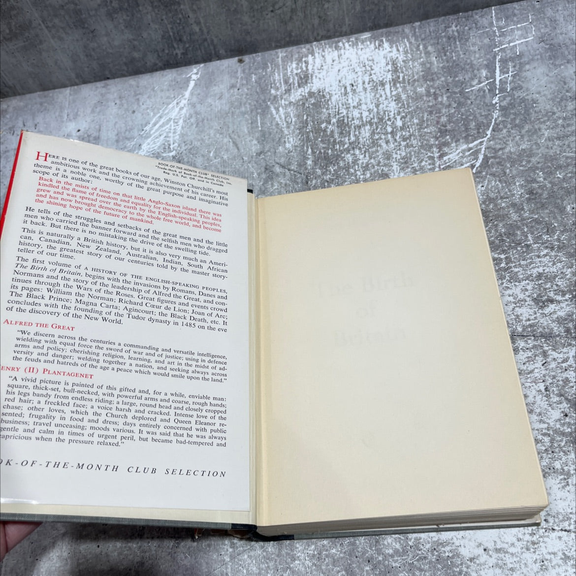 a history of the english-speaking peoples the birth of britain book, by winston s. churchill, 1958 Hardcover image 4