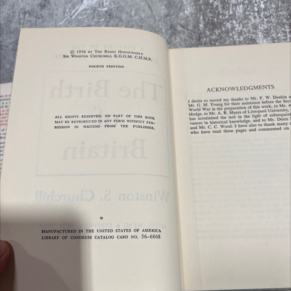 a history of the english-speaking peoples the birth of britain book, by winston s. churchill, 1958 Hardcover image 3