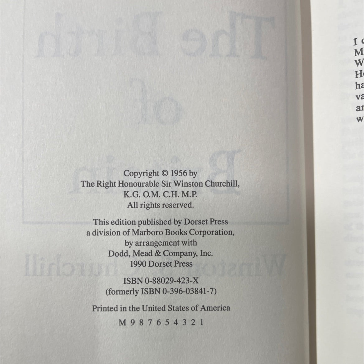 a history of the english-speaking peoples the birth of britain book, by winston s. churchill, 1990 Hardcover image 3