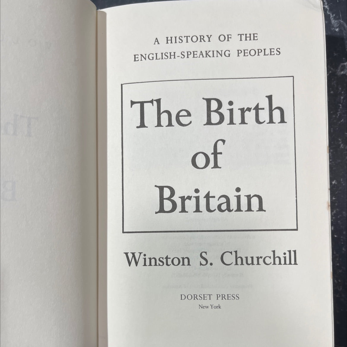 a history of the english-speaking peoples the birth of britain book, by winston s. churchill, 1990 Hardcover image 2