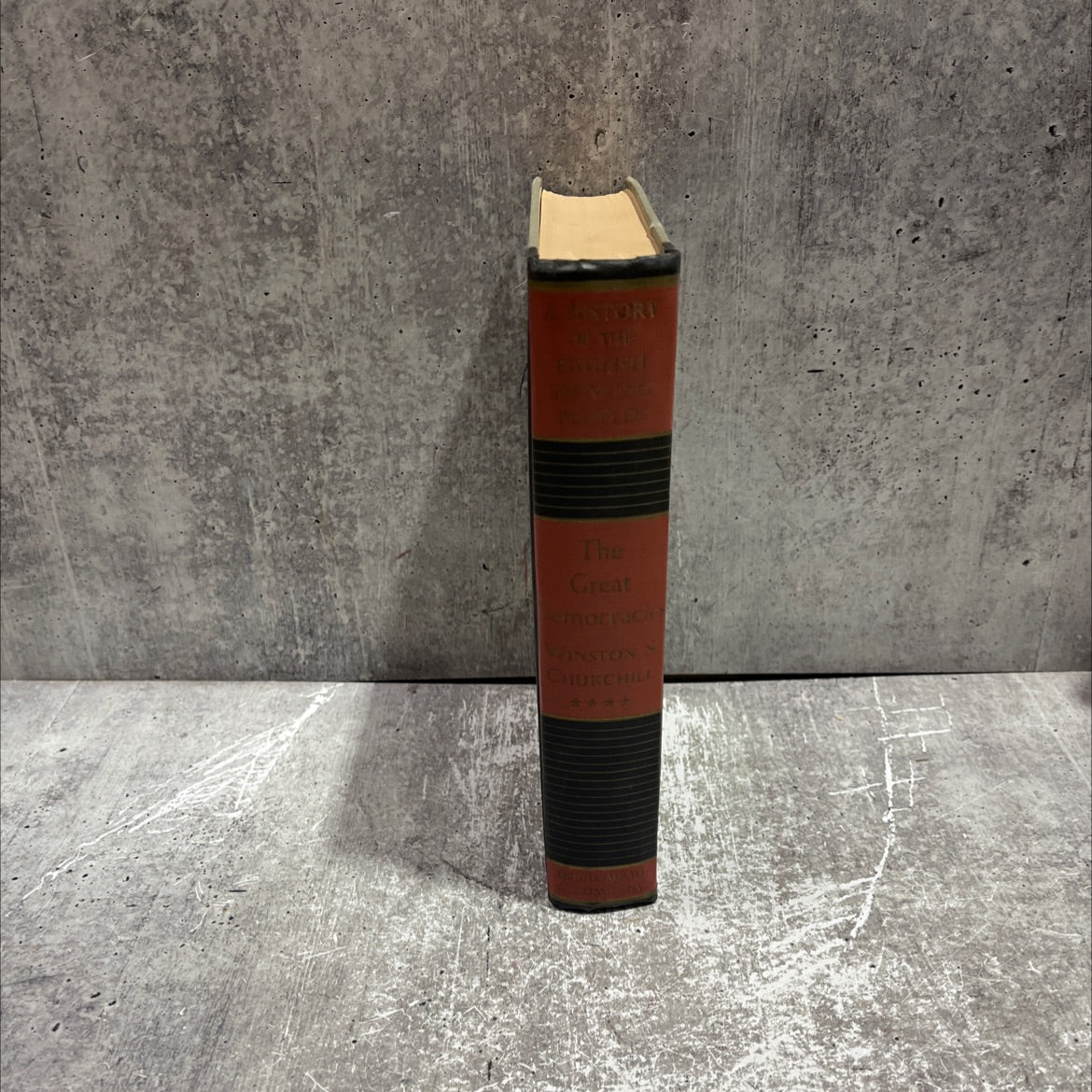 a history of the english-speaking peoples the great democracies book, by winston s. churchill, 1958 Hardcover image 4