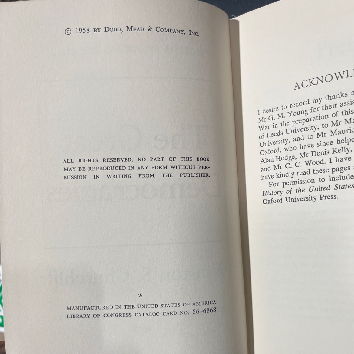 a history of the english-speaking peoples the great democracies book, by winston s. churchill, 1958 Hardcover image 3