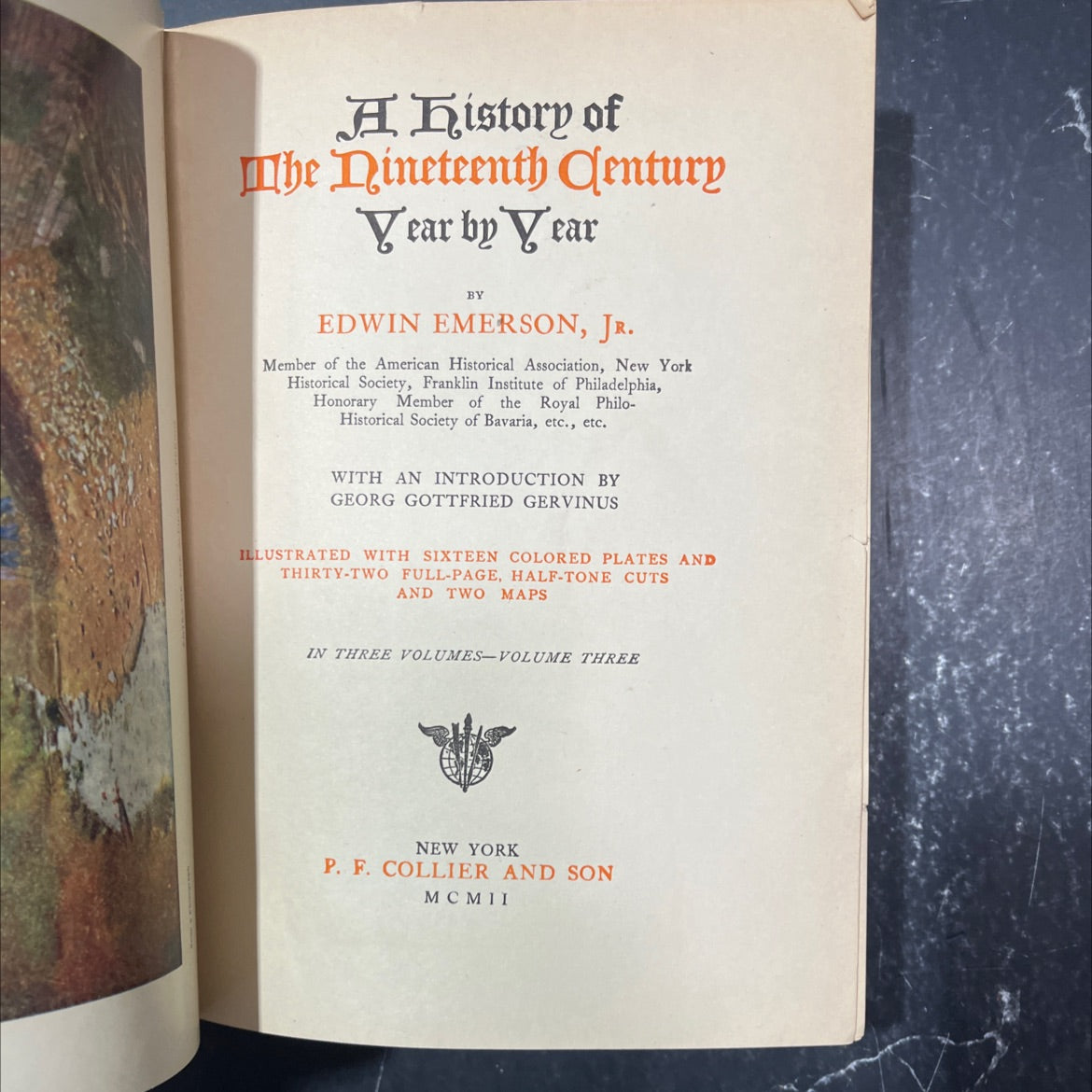 a history of the nineteenth century year by year book, by edwin emerson, jr., 1902 Hardcover image 2