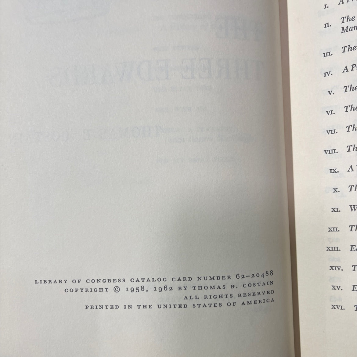 a history of the plantagenets book, by thomas b. costain, 1962 Hardcover image 3