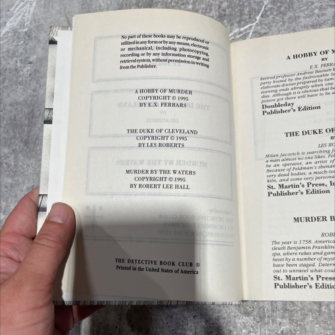 a hobby of murder book, by e.x. ferrars, 1995 Hardcover image 3
