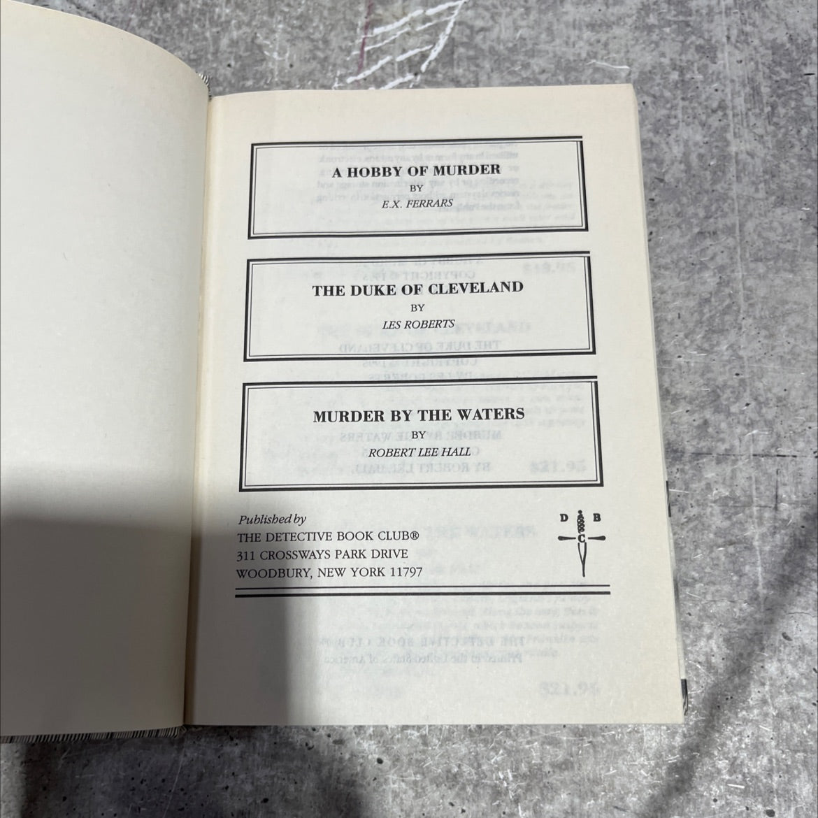 a hobby of murder book, by e.x. ferrars, 1995 Hardcover image 2