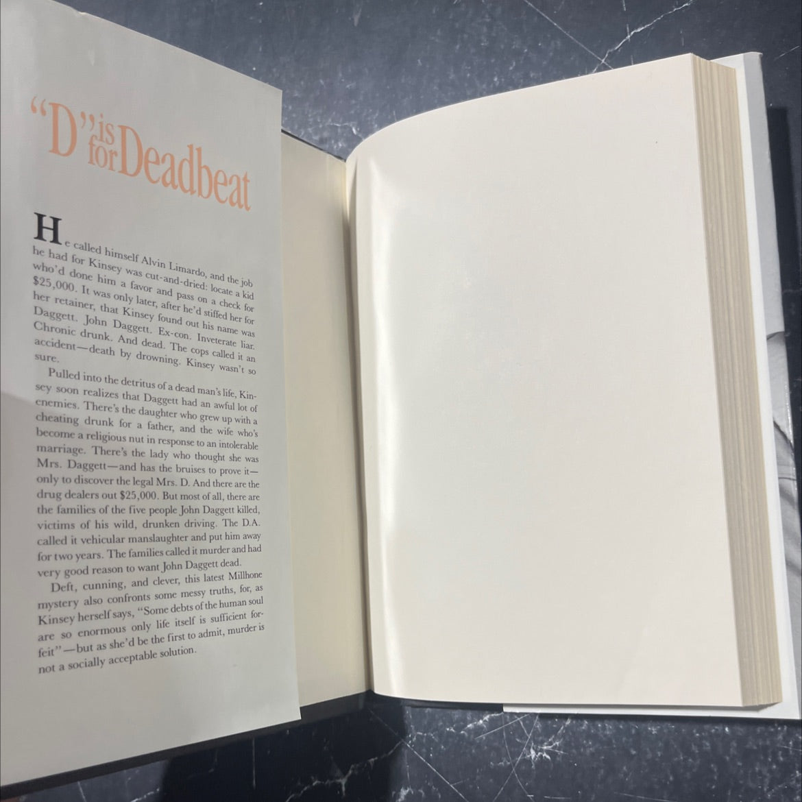 a is for alibi book, by sue grafton, 1987 Hardcover image 4