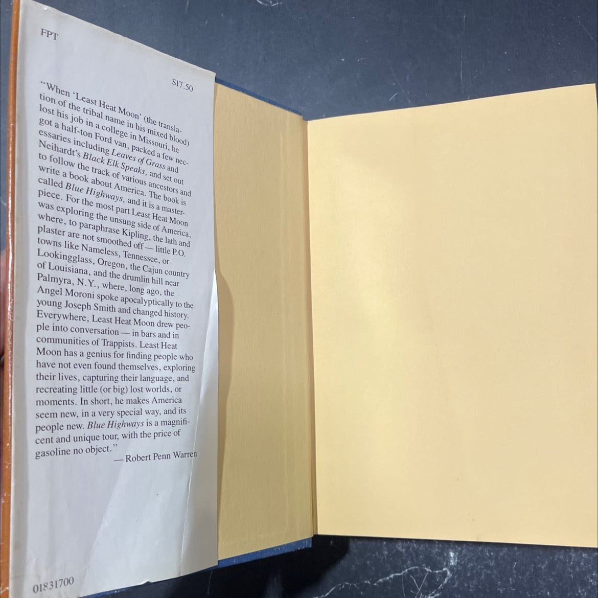 a journey into america blue highways book, by william least heat moon, 1982 Hardcover image 4
