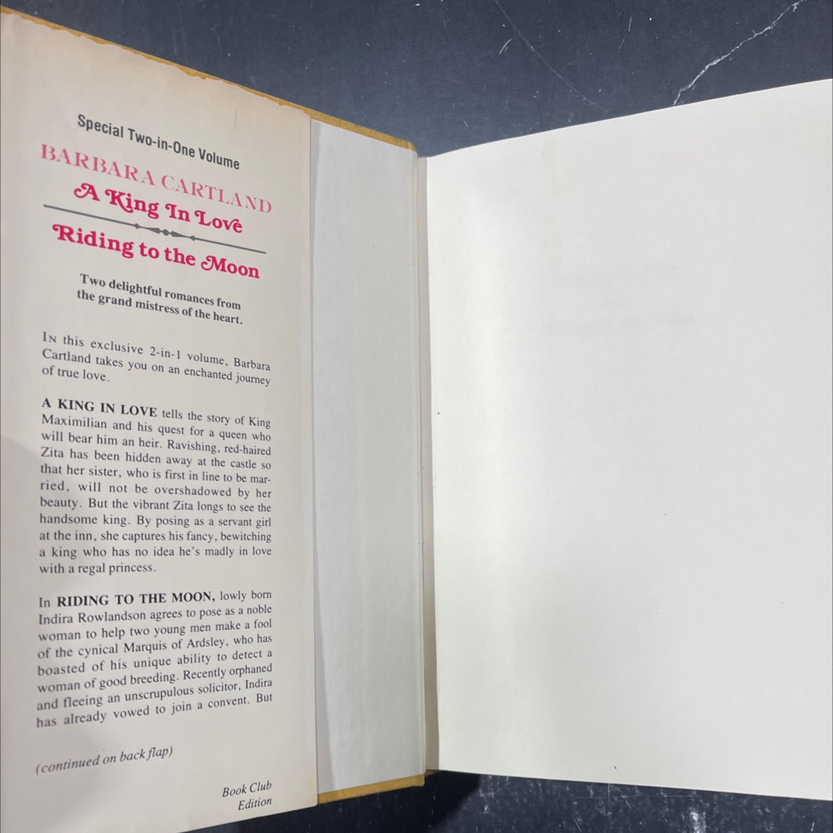 a king in love book, by barbara cartland, 1982 Hardcover image 4