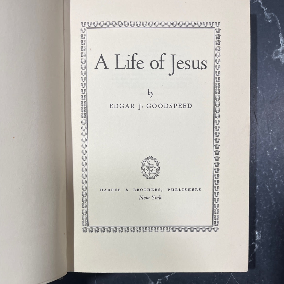 a life of jesus book, by edgar j. goodspeed, 1950 Hardcover image 2