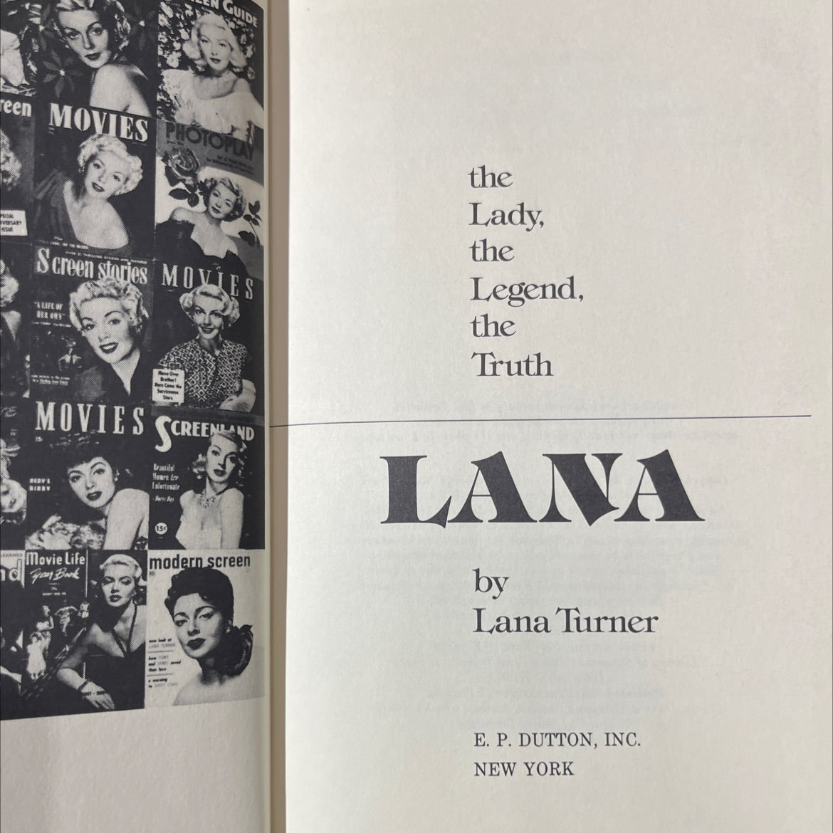 a life of lana turner book, by unknown, 1982 Hardcover image 2