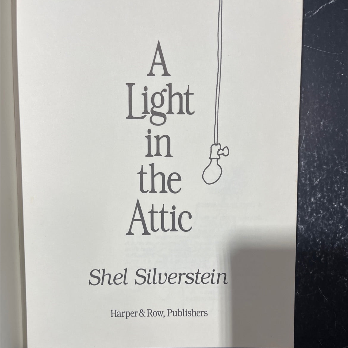 a light in the attic book, by shel silverstein, 1981 Hardcover image 2