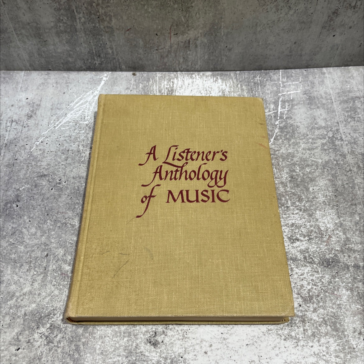 a listener's anthology of music volume i the master builders of music book, by lillian baldwin, 1948 Hardcover image 1