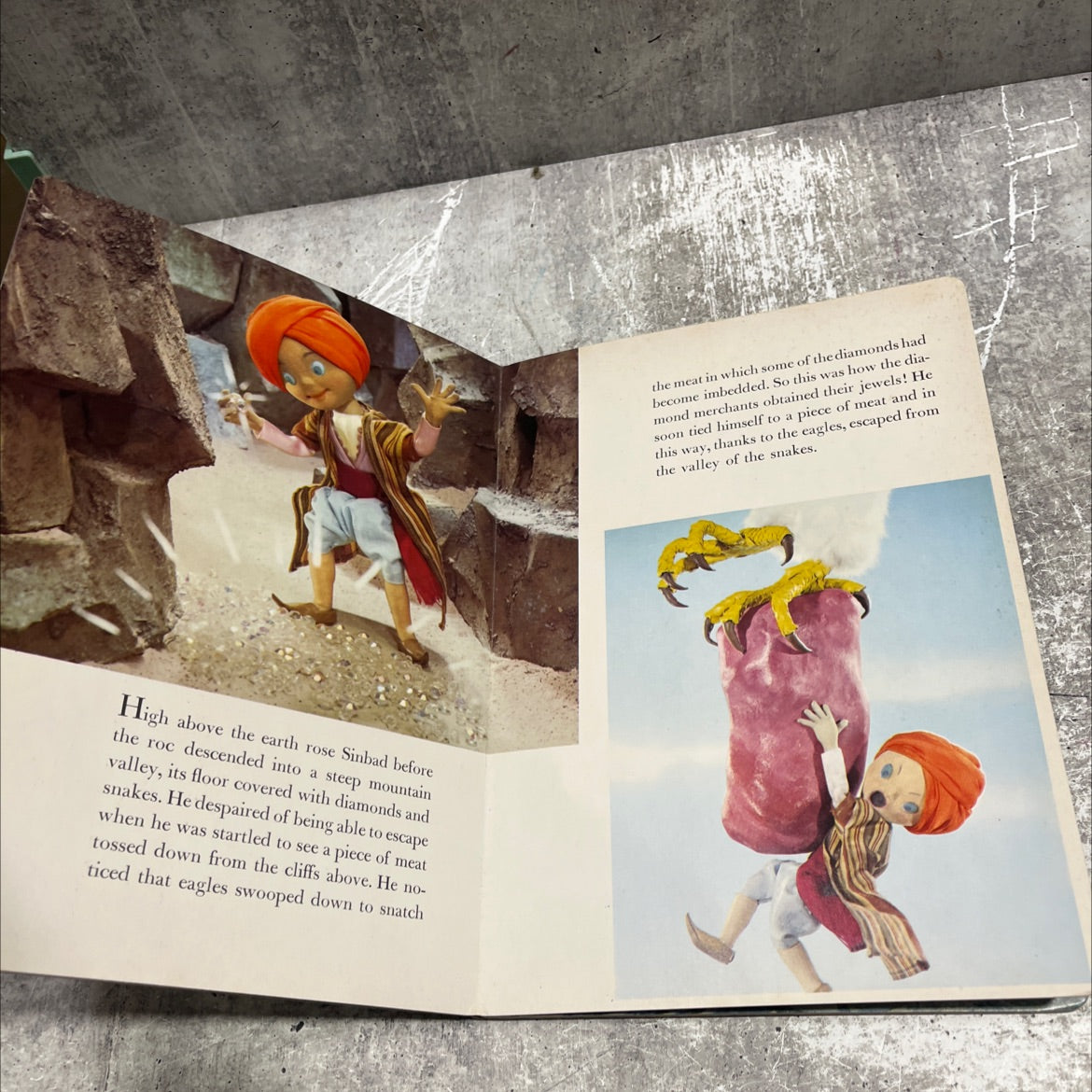 a living story book sinbad the sailor book, by unknown, 1970 Hardcover image 4