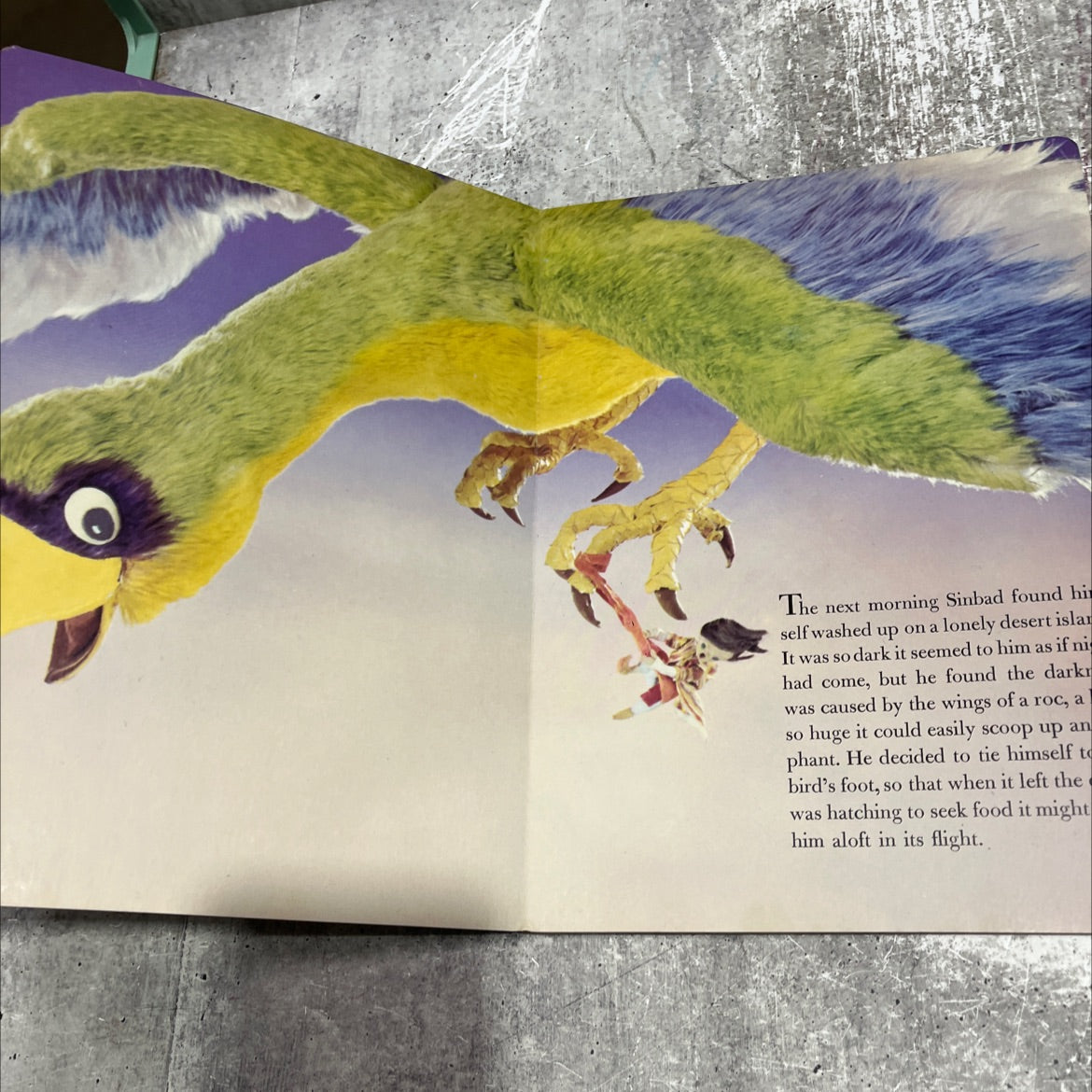 a living story book sinbad the sailor book, by unknown, 1970 Hardcover image 3