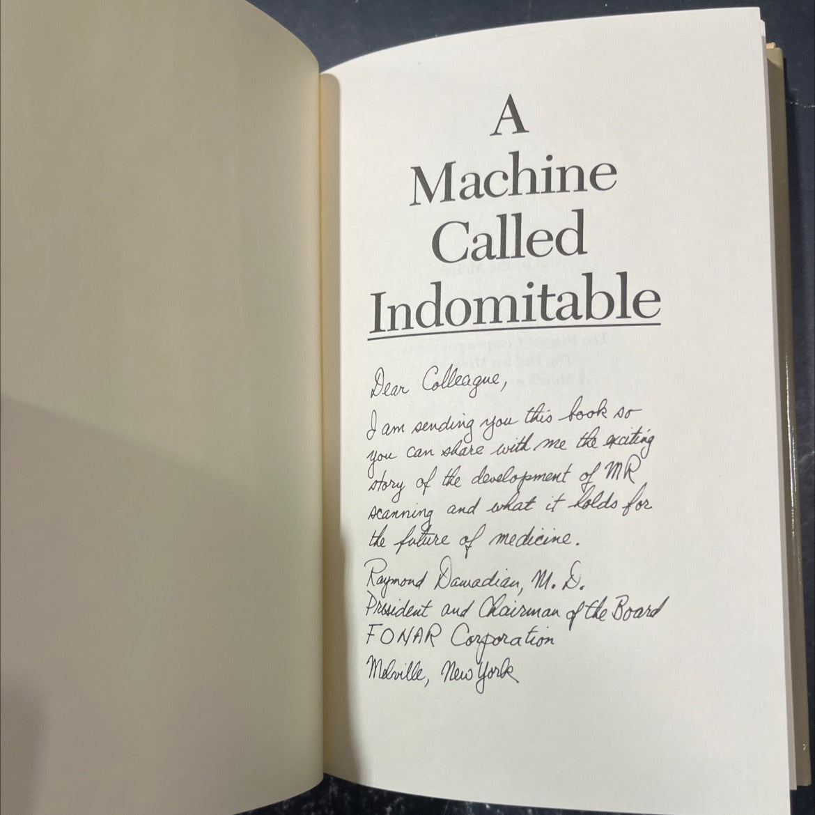 a machine called indomitable book, by sonny kleinfield, 1985 Hardcover image 2