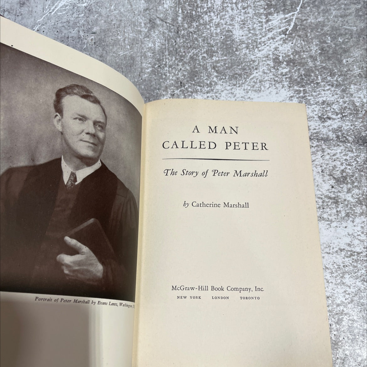 a man called peter the story of peter marshall book, by catherine marshall, 1951 Hardcover image 2