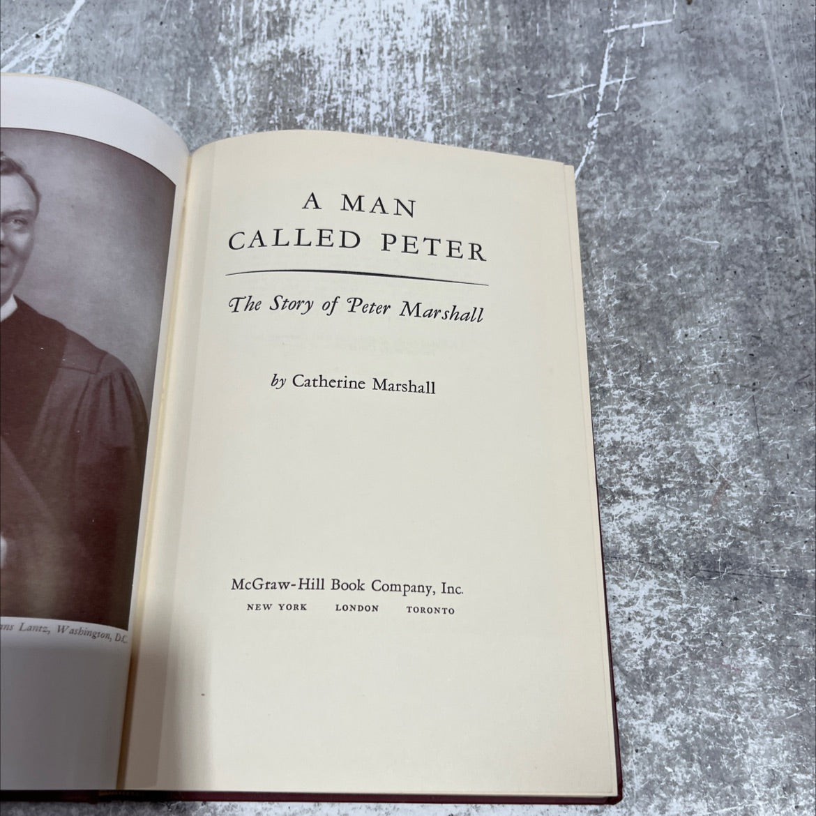a man called peter book, by Catherine Marshall, 1951 Hardcover image 2
