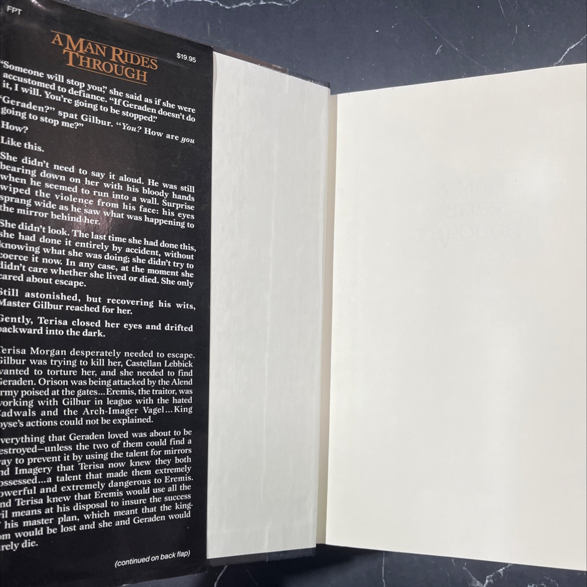 a man rides through book, by stephen r. donaldson, 1987 Hardcover image 4