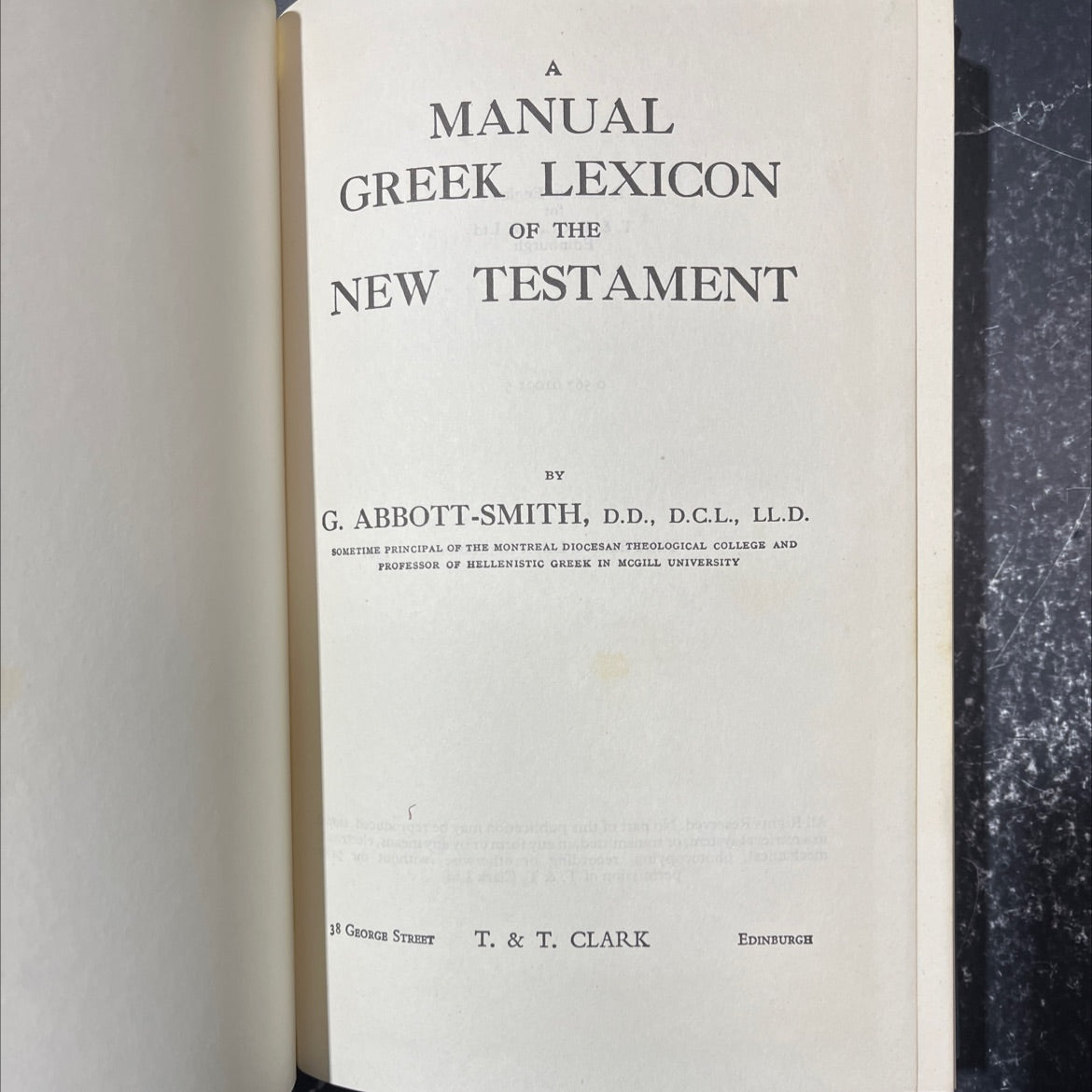 a manual greek lexicon of the new testament book, by g. abbott-smith, 1981 Hardcover image 2