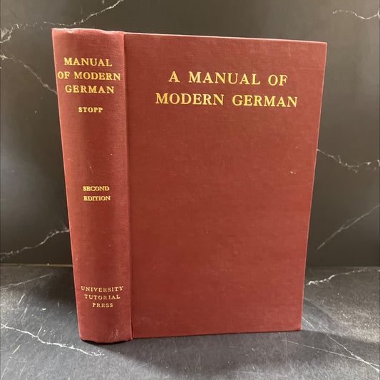 a manual of modern german book, by frederick j. stopp, 1960 Hardcover image 1