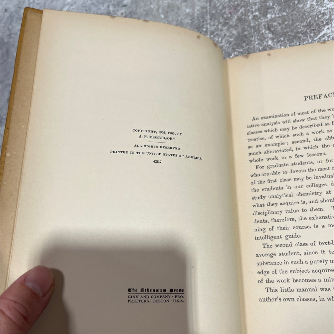 a manual of qualitative chemical analysis book, by j. f. mcgregory, 1909 Hardcover image 3