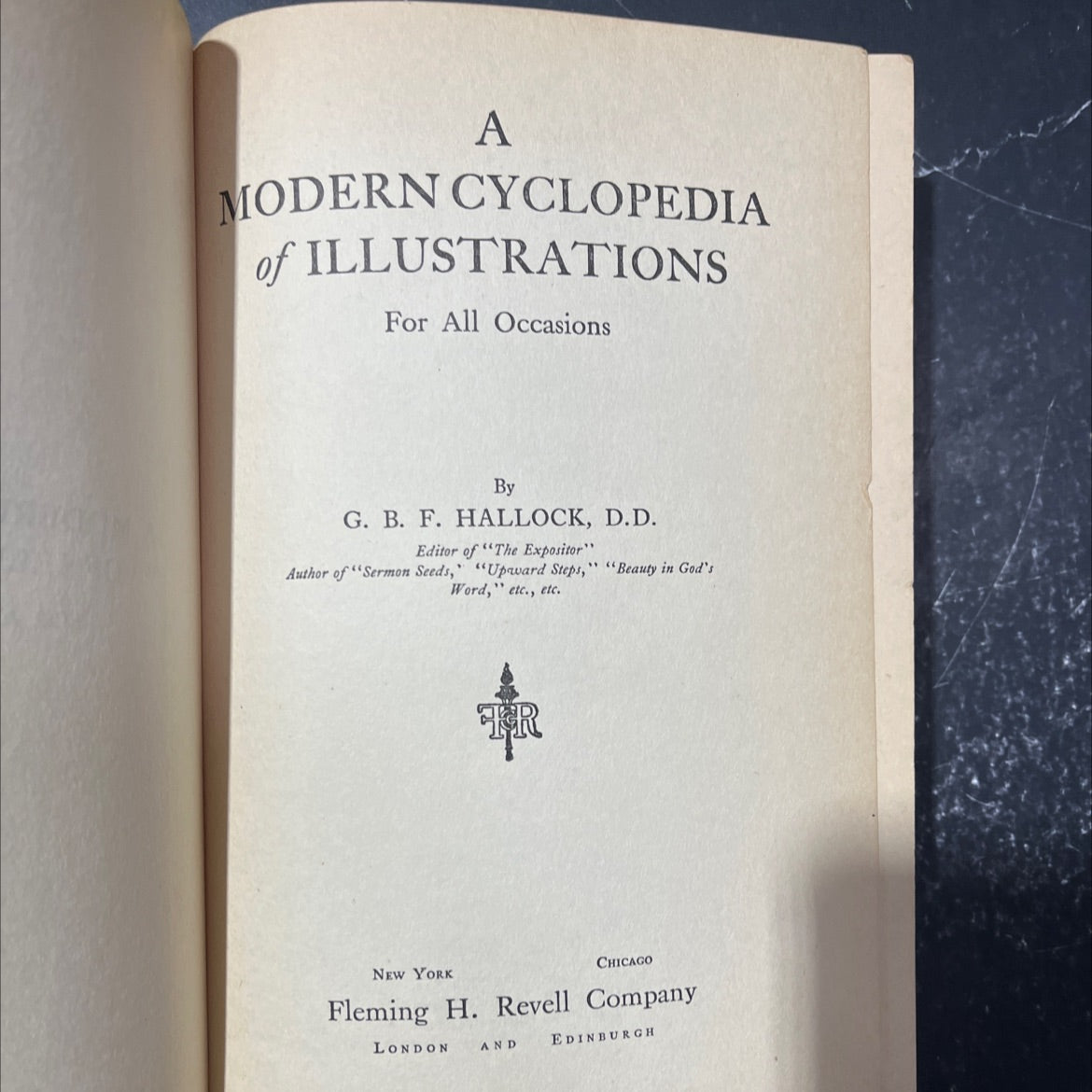 a modern cyclopedia of illustrations for all occasions book, by g. b. f. hallock, 1922 Hardcover image 2