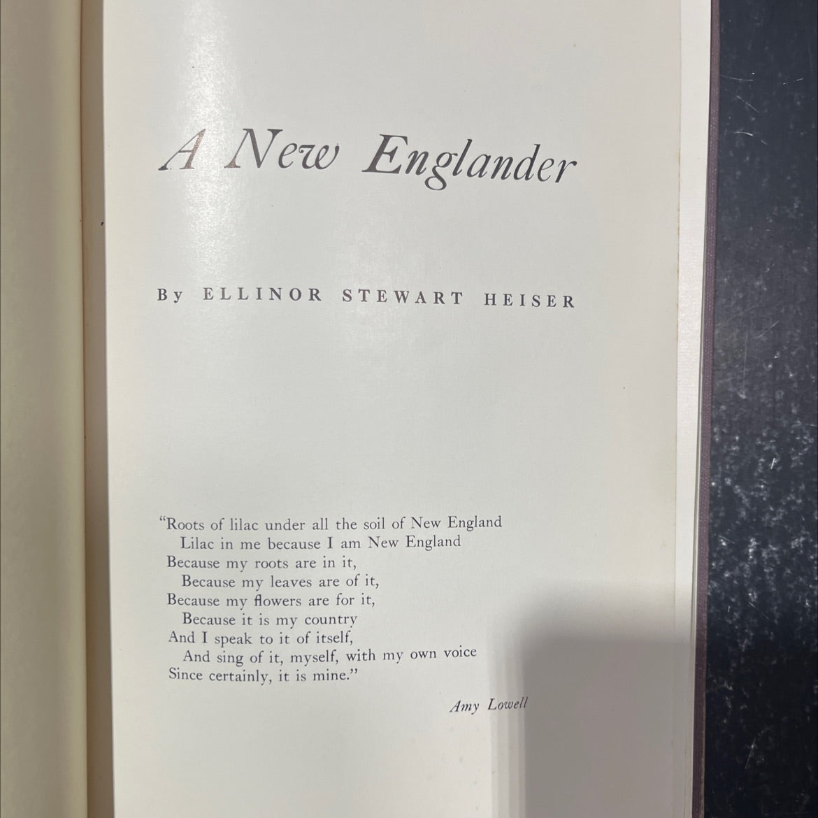 a new englander book, by ellinor stewart heiser, unknown Hardcover image 2