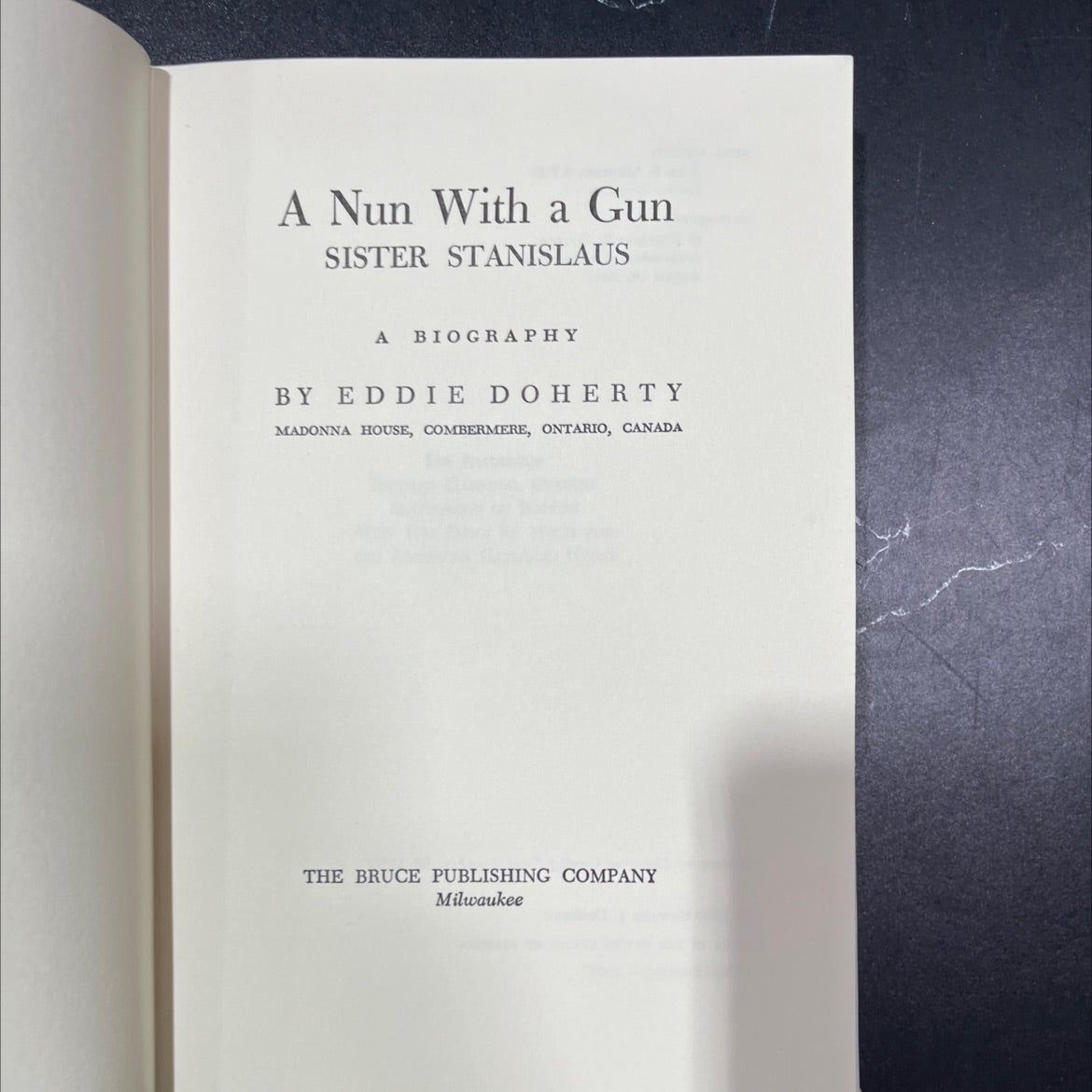 a nun with a gun sister stanislaus a biography book, by eddie doherty, 1962 Hardcover, Vintage image 2